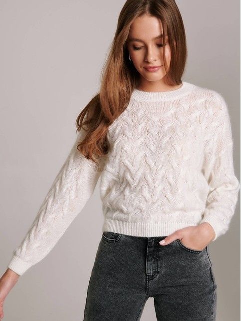 Джемпер с рельефным узором из пряжи с мохером LDK 124, Off-white, Джемпер женский ⭐️ Джемпер с рельефным узором из пряжи с мохером LDK 124 ⭐️
Джемпер с рельефным узором из пряжи с мохером LDK 124, Off-white, Джемпер женский ⭐️ Джемпер с рельефным узором из пряжи с мохером LDK 124 ⭐️