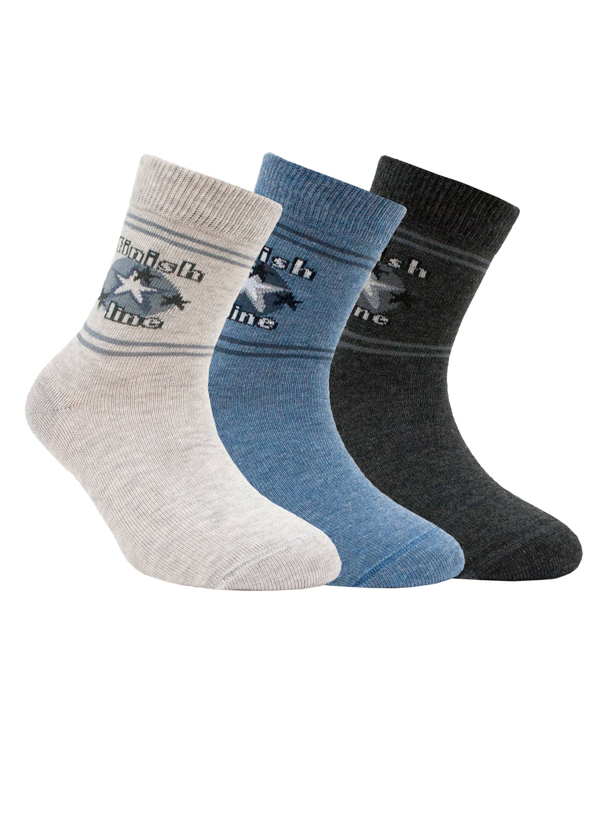 Хлопковые носки TIP-TOP Conte светло-серый  