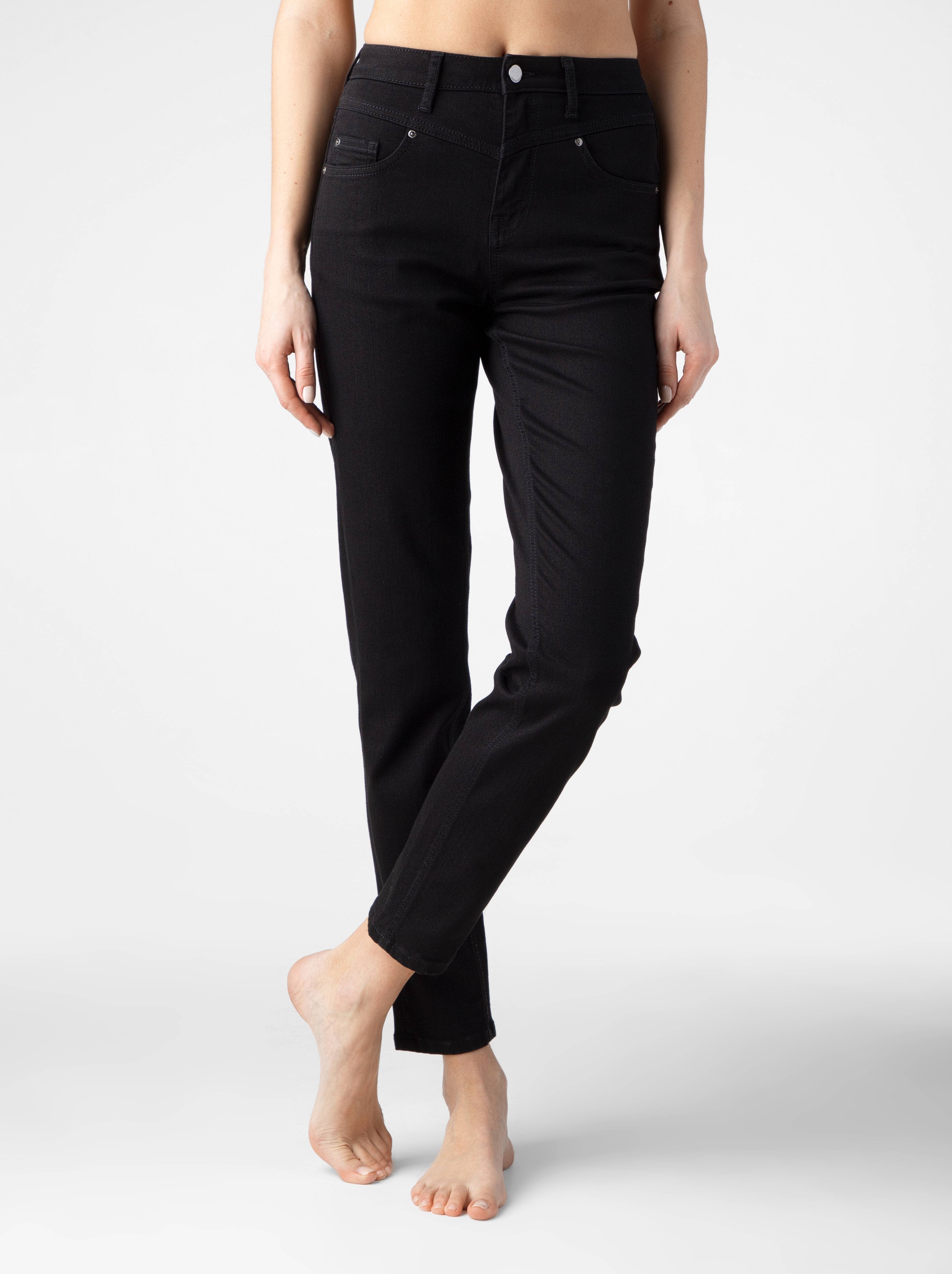 Брюки джинсовые ⭐️ Джинсы Mom Slim из премиального денима Premium Stay Black CON-283 ⭐️