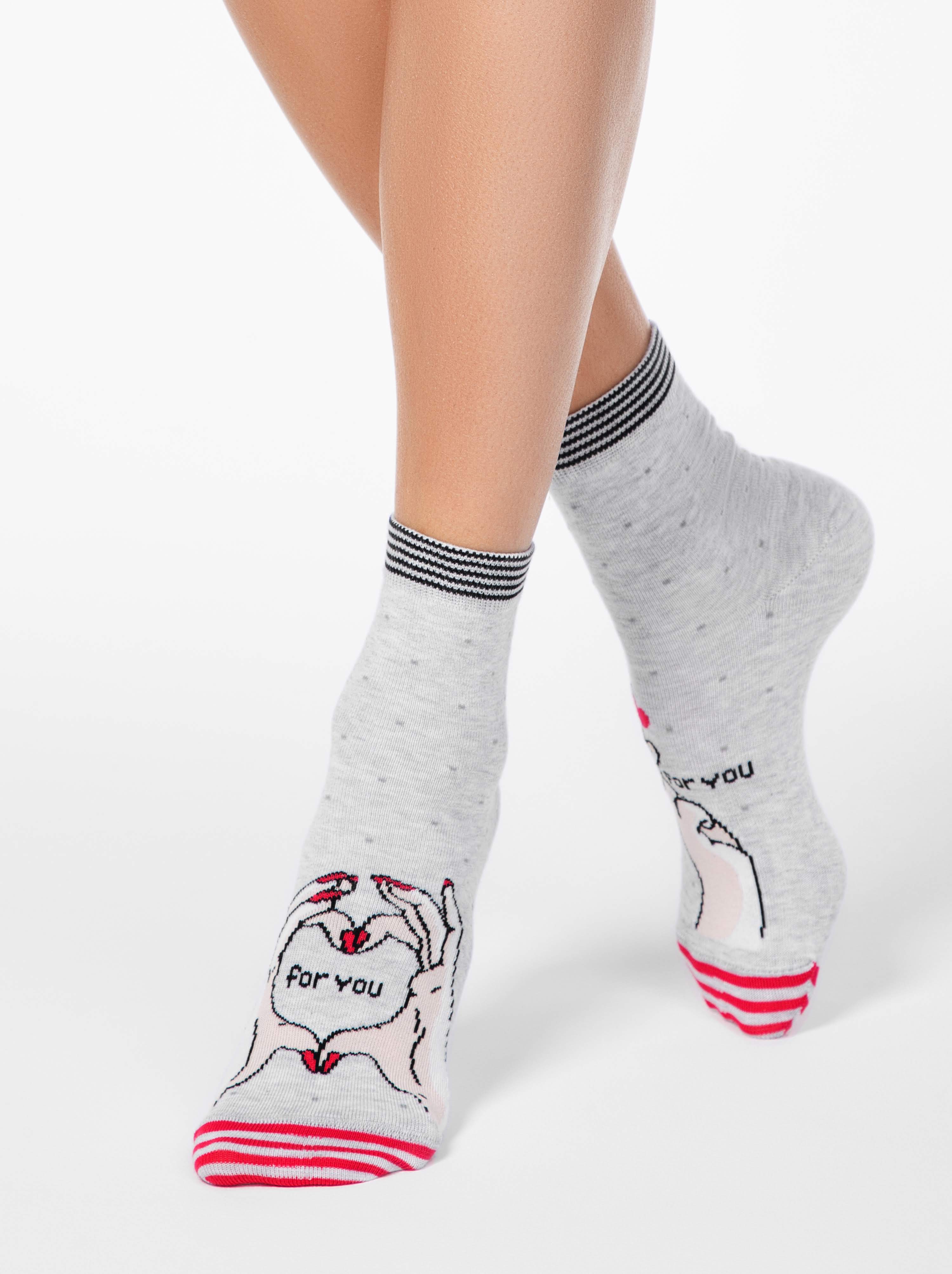 Носки женские ⭐️ Хлопковые носки HAPPY ⭐️