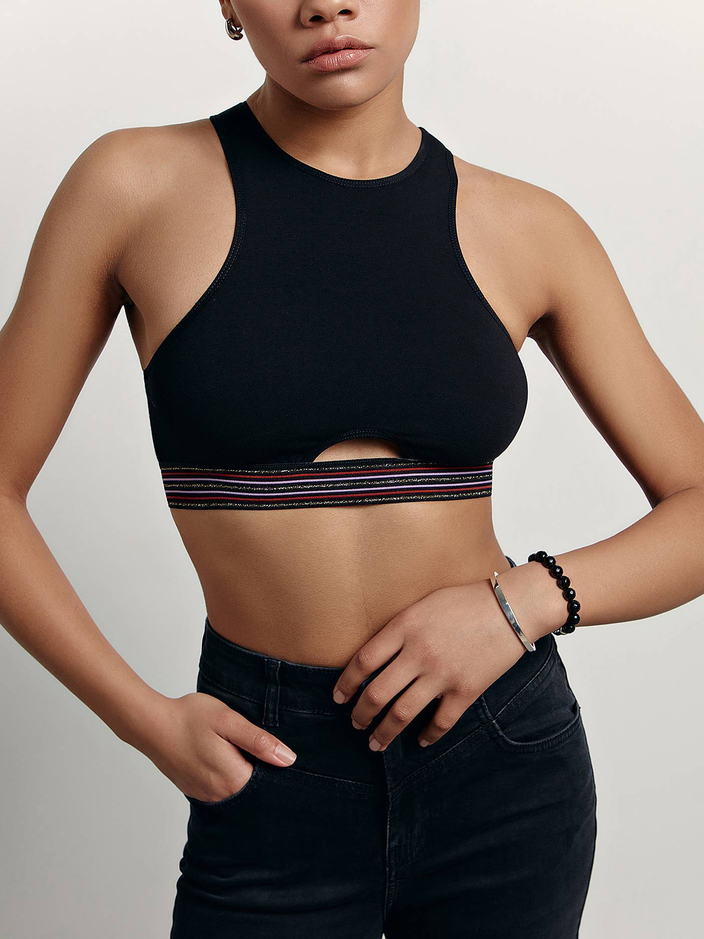 

Бюстье женское ⭐️ Бюстье из премиального хлопка NEW CUT LBE 1496 ⭐️, Black