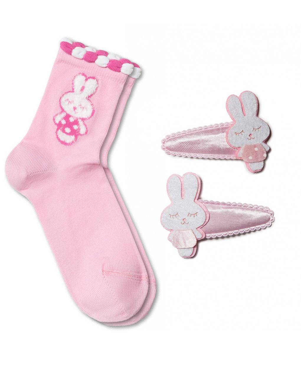 Носки детские ⭐️ Хлопковые носки TIP-TOP с заколками для волос ⭐️