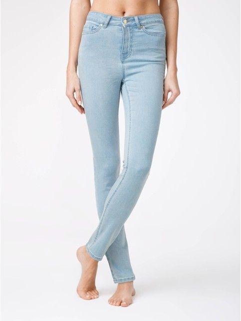 

Eco-friendly джинсы зауженного кроя с высокой посадкой CON-115, Bleach blue, Брюки джинсовые ⭐️ Eco-friendly джинсы зауженного кроя с высокой посадкой CON-115 ⭐️