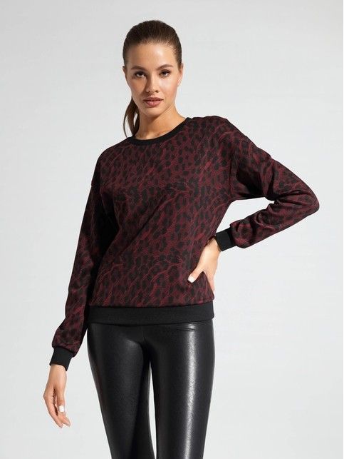 

Свитшот c леопардовым рисунком LD 1054, Khaki leo, Джемпер женский ⭐️ Свитшот c леопардовым рисунком LD 1054 ⭐️
