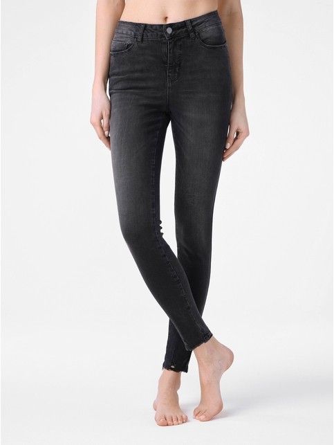 

Моделирующие eco-friendly джинсы super skinny c высокой посадкой CON-171 Lycra®, Washed black, Брюки джинсовые ⭐️ Моделирующие eco-friendly джинсы super skinny c высокой посадкой CON-171 Lycra® ⭐️