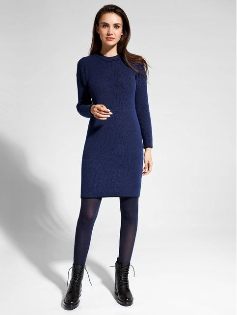 

Вязаное платье из пряжи премиальной качества с модалом LDK 064, Dark navy, Платье женское ⭐️ Вязаное платье из пряжи премиальной качества с модалом LDK 064 ⭐️