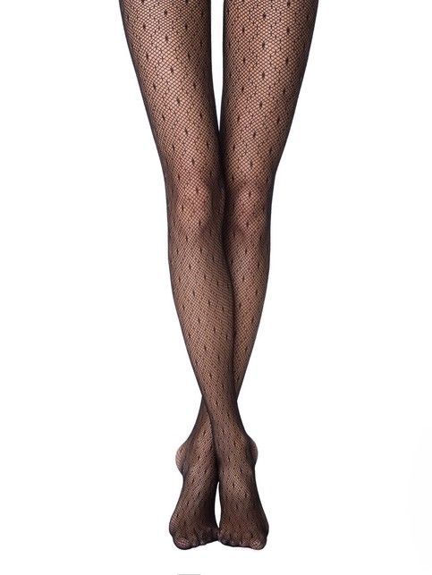 

Колготки в сеточку с рисунком "точки" MONICA Lycra®, Nero, Колготки полиамидные женские ⭐️ Колготки в сеточку с рисунком "точки" MONICA Lycra® ⭐️