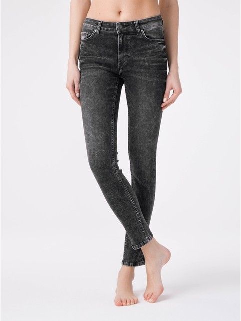 

Моделирующие eco-friendly джинсы skinny со средней посадкой CON-173, Washed black, Брюки джинсовые ⭐️ Моделирующие eco-friendly джинсы skinny со средней посадкой CON-173 ⭐️