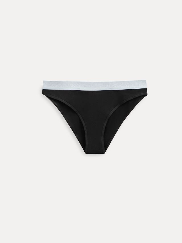 Трусы жен. CE PRINT DOTS LB 2545, р.90, black-grey - 3