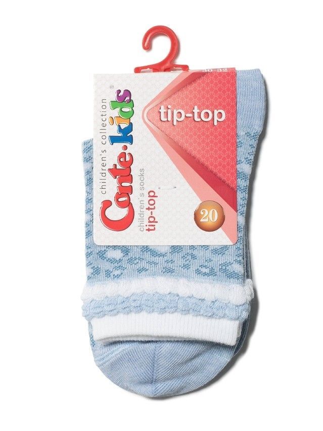 Носки хлопковые детские TIP-TOP (пикот) 14С-15СП, p. 20, светло-голубой, рис. 193 - 2