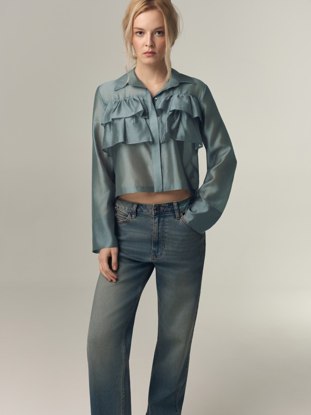 Блузка женская C LBL 3522, р.170-84-90, green-blue - 3