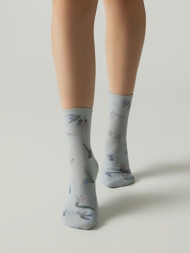 Носки женские C FLOWERS 20С-107/3СП, р.23-25, 1149 голубой - 1