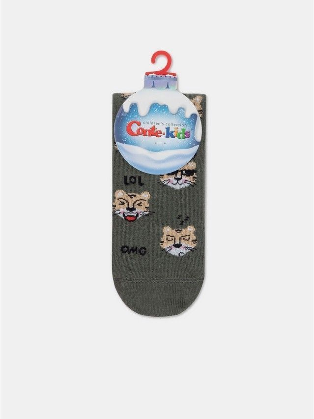 Носки детские CK NEW YEAR 21С-61СПА, р.20-22, 657 хаки - 4