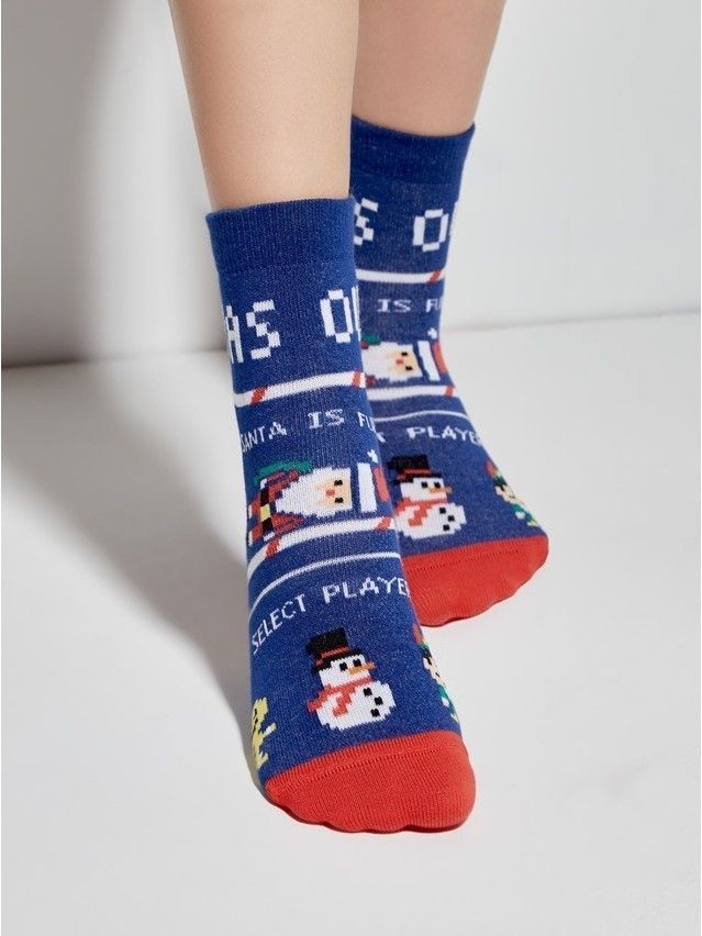 Носки детские CK NEW YEAR 21С-64СП, р.9-10, 950 синий - 3