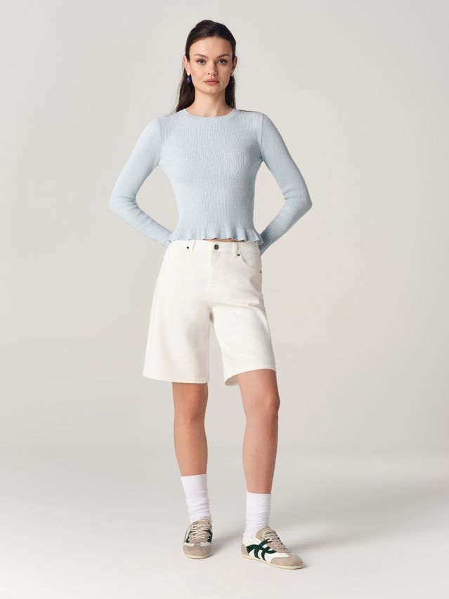 Шорты джинсовые жен. C CON-884, р.170-90, off white - 1