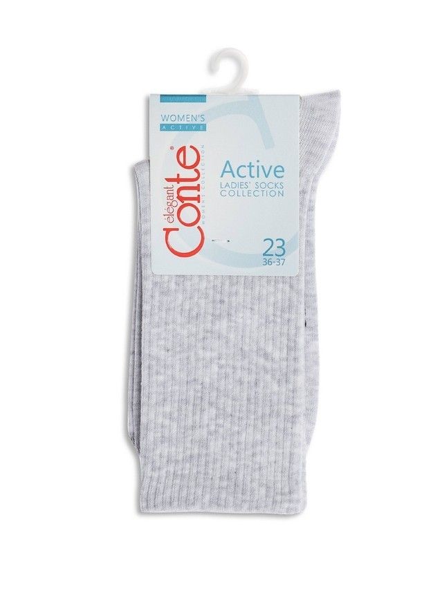 Носки женские хлопковые CE ACTIVE 20С-20СП, р.23-25, 000 светло-серый - 4