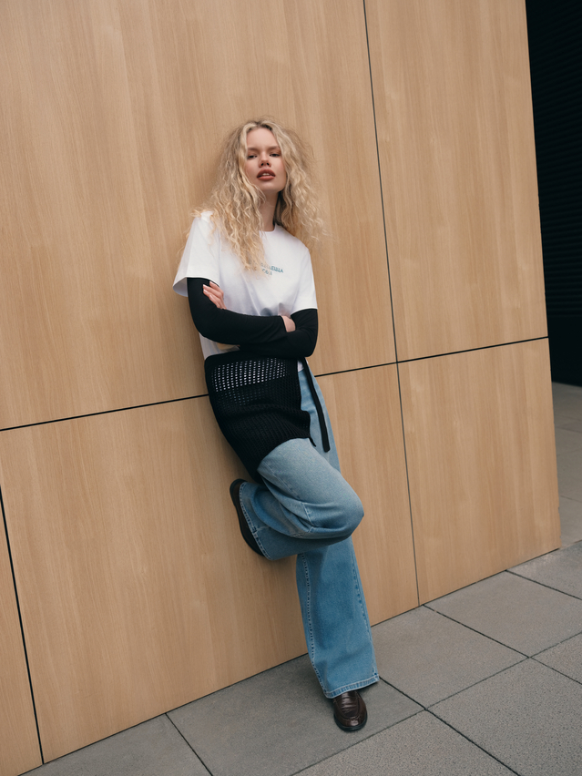 Платок жен. C LDK25195 25С-195СП, р.34*60, black - 1