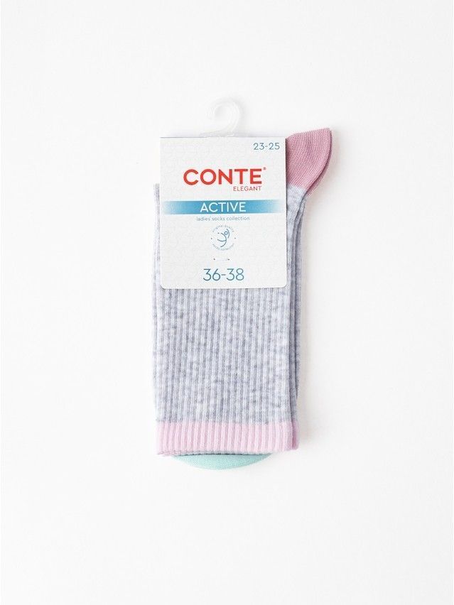 Носки женские хлопковые CE ACTIVE 20С-20СП, р.23-25, 964 светло-серый - 3