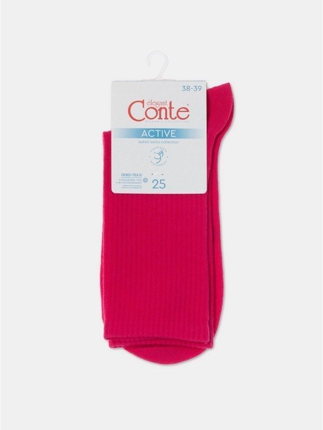 Носки женские хлопковые CE ACTIVE 20С-20СП, р.23, 000 фуксия - 4