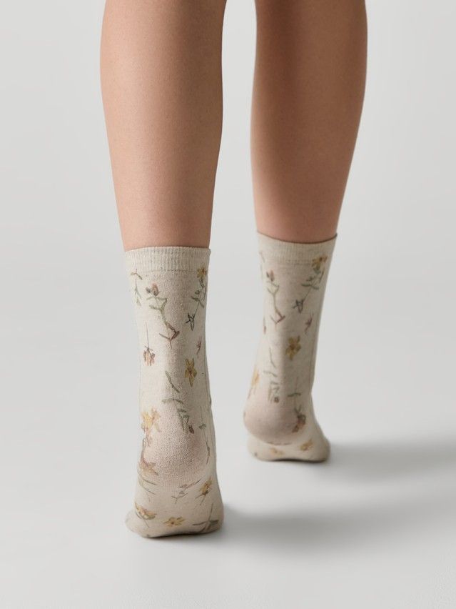 Носки женские C FLOWERS 20С-107/3СП, р.23-25, 1156 бежевый - 3