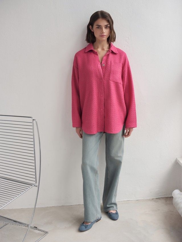 Рубашка женская C LRU 3268, р.170-84-90, pink - 3