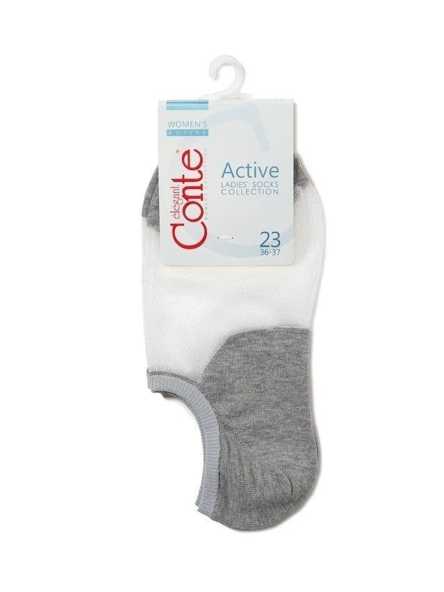 Носки женские хлопковые CE ACTIVE (ультракороткие) 18С-4СП, р.23-25, 000 серый - 3