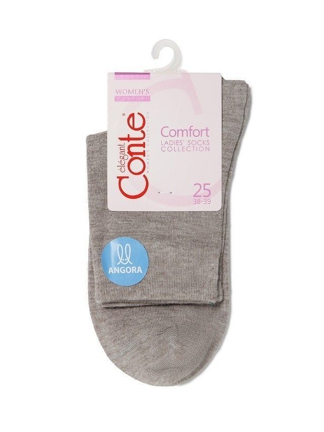 Носки женские вискозные CE COMFORT (ангора) 14С-114СП, р.23-25, 000 серо-бежевый - 3
