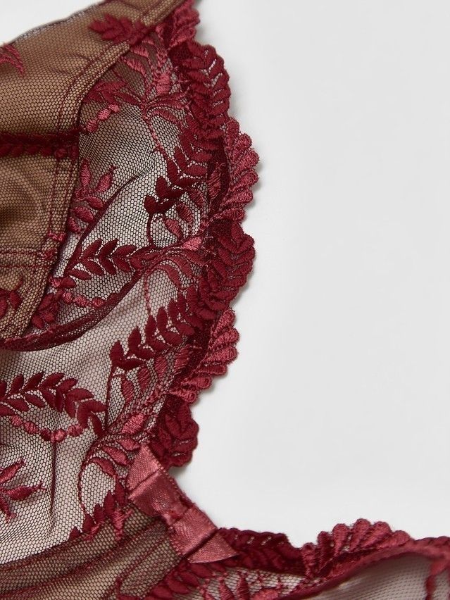 Бюстгальтер CE RENDEZVOUS RB6013, р.80C, бордо с телесным - 4