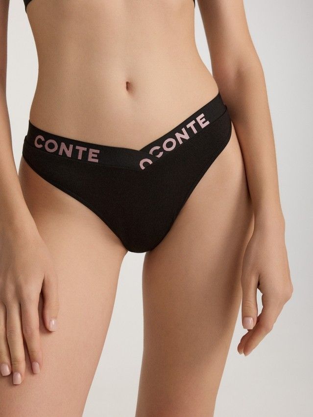 Трусы женские CE COMFY LINE LBR 2991, р.90, black-pink - 1