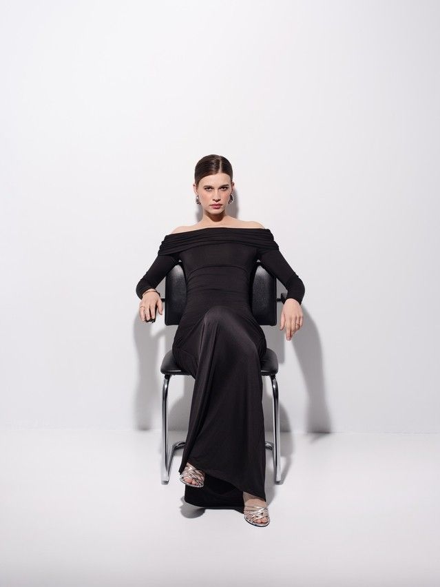 Платье женское C LPL 3417, р.170-84-90, black - 4