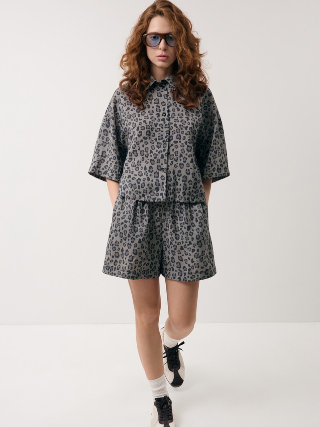 Шорты жен. C LS 3731, р.170-84-90, khaki leo - 5