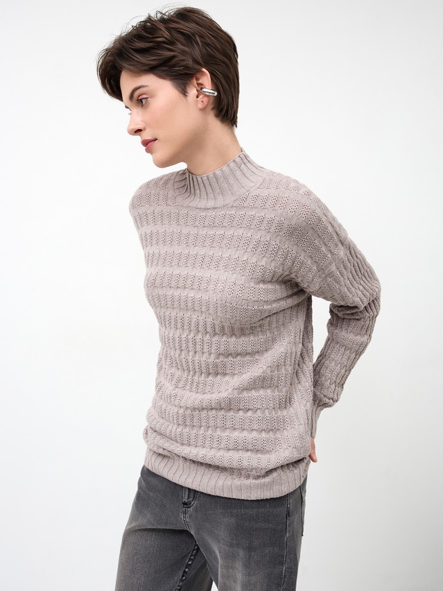 Джемпер женский CE LDK24107 24С-107СП, р.170-84, cappuccino melange - 5