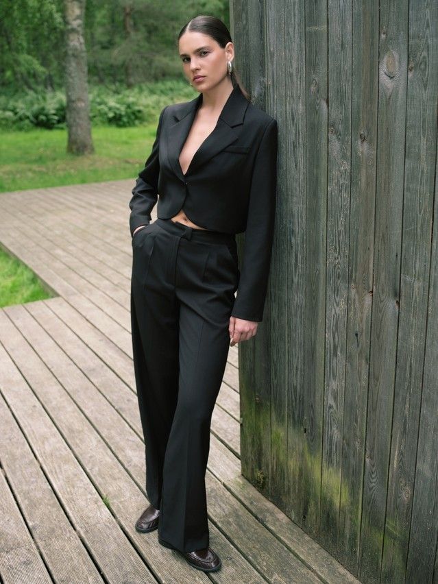 Брюки женские C LBK 3257, р.164-84-90, black - 1