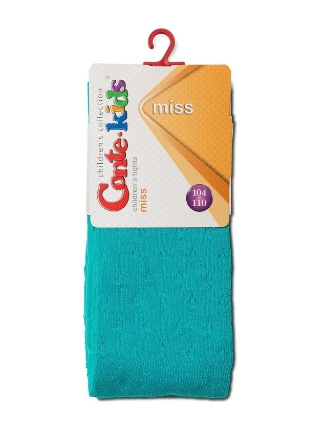 Колготки хлопковые детские MISS (ажурные) 7С-80СП, p. 92-98, бирюза, рис. 404 - 2