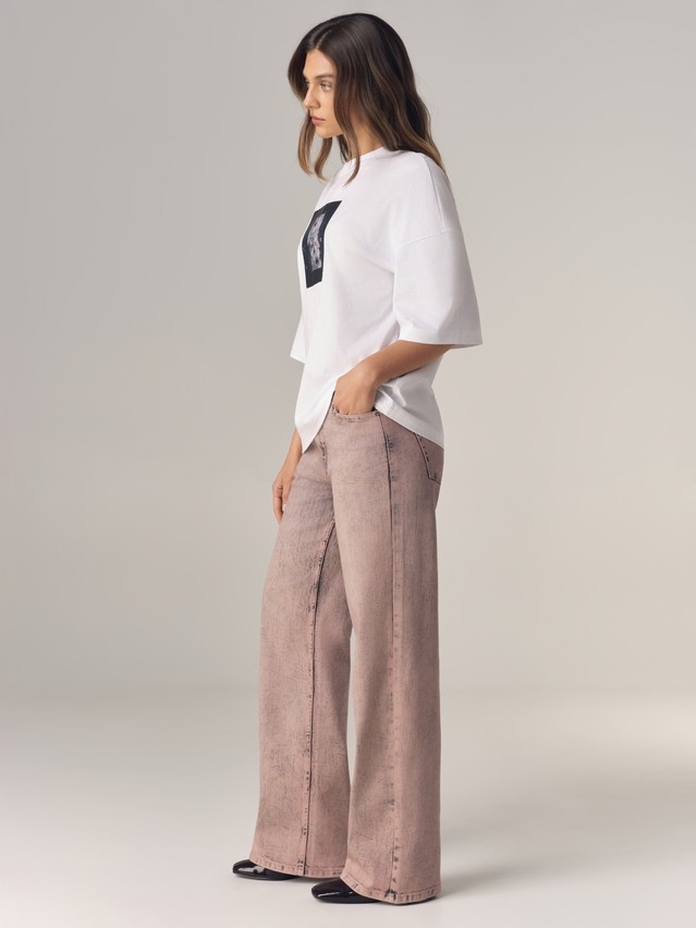 Джемпер женский C LD 3468, р.170-84, white-ice flowers - 5