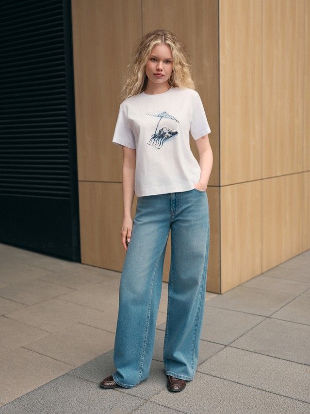 Джемпер женский CE LD 3029, р.170-92, white-dog - 1