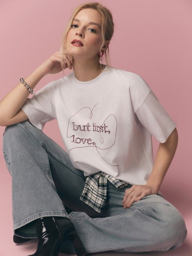 Джемпер женский CE LD 3032, р.170-92, white-love - 6