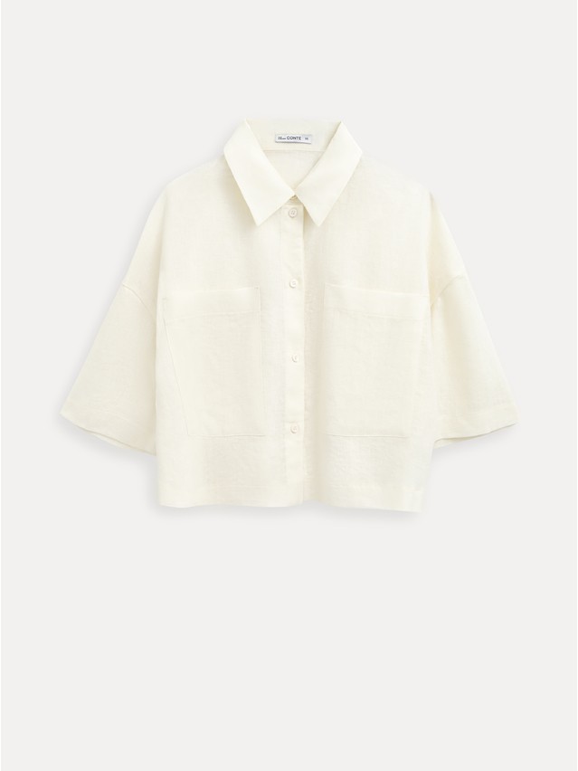 Рубашка жен. C LRU 3585, р.170-84-90, ecru - 5