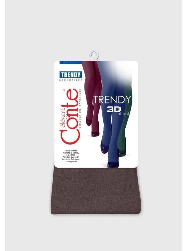 Колготки женские TRENDY MELANGE 60, р.2, chocolate - 5