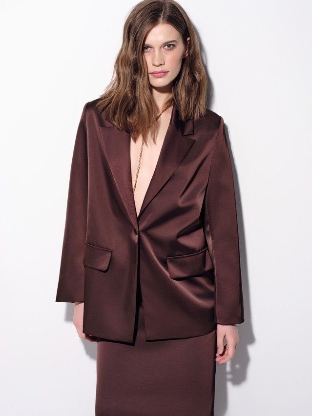 Жакет женский C LJ 3388, р.170-84-90, chocolate - 6