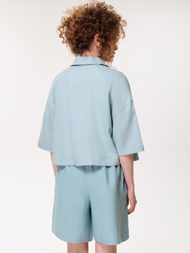 Рубашка жен. C LRU 3585, р.170-84-90, blue - 2