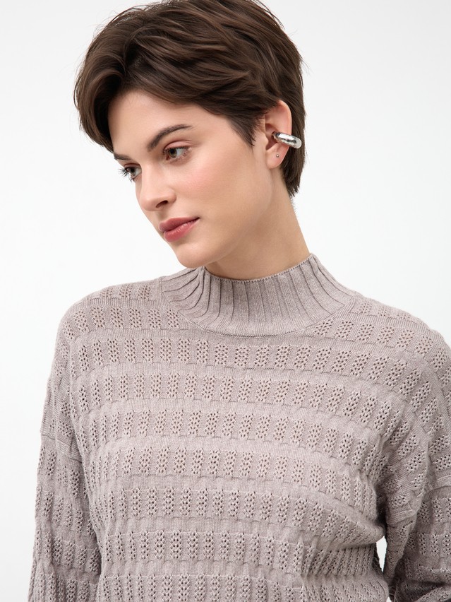Джемпер женский CE LDK24107 24С-107СП, р.170-84, cappuccino melange - 4
