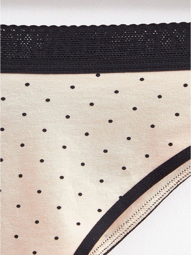 Трусы женские CE PRINT DOTS LBR 2544, р.90, cappuccino-black - 5
