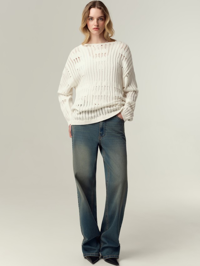 Джемпер женский CE LDK2554 25С-54СП, р.170-84-88, ecru - 2