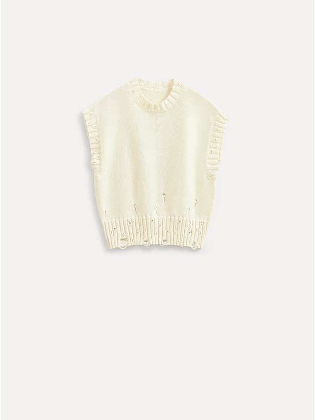 Жилет жен. CE LDK2579 25С-79СП, р.170-84, ecru - 1