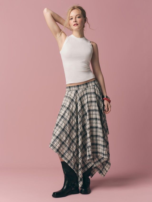 Юбка женская C LU 3517, р.170-90, white-black - 1