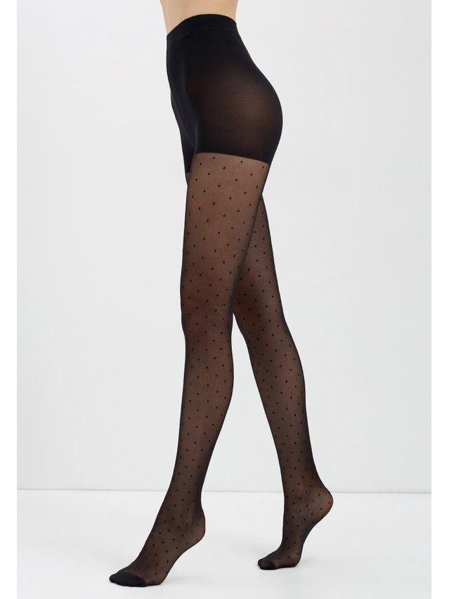 Колготки женские CE FANTASY DOTS SLIM, р.2, nero - 5