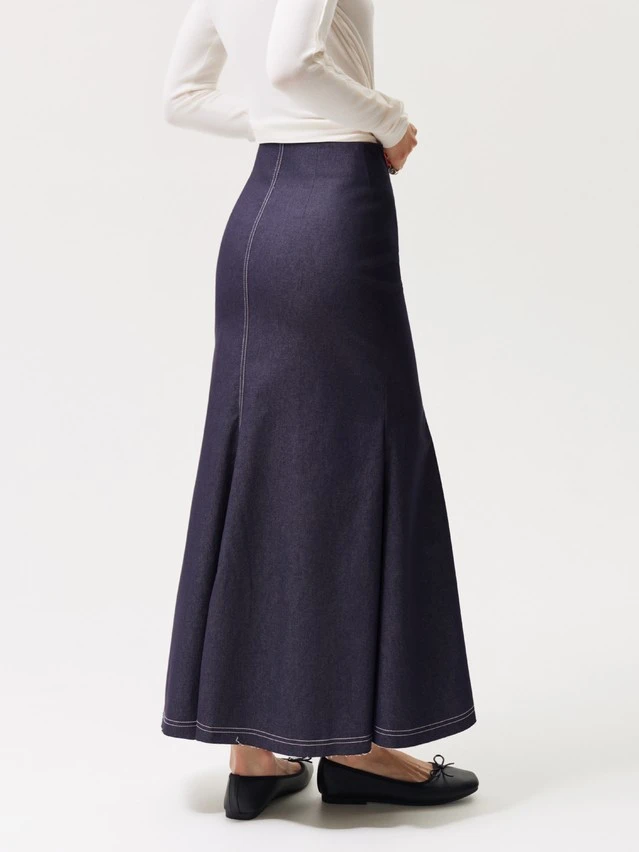 Юбка жен. C LU 3684, р.170-90, navy - 4