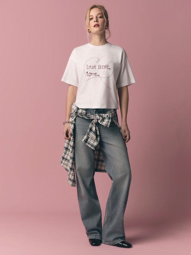 Джемпер женский CE LD 3032, р.170-92, white-love - 1