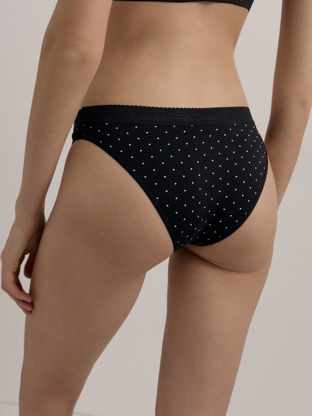 Трусы женские CE PRINT DOTS LB 2545, р.90, black-cameo - 3